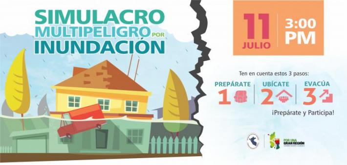 Simulacro Multipeligro por Inundación - 11 Julio - 3:00 p.m.