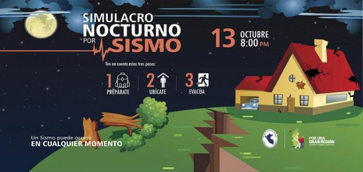 SIMULACRO NOCTURNO POR SISMO - 13 DE OCTUBRE - 8:00 P.M. 