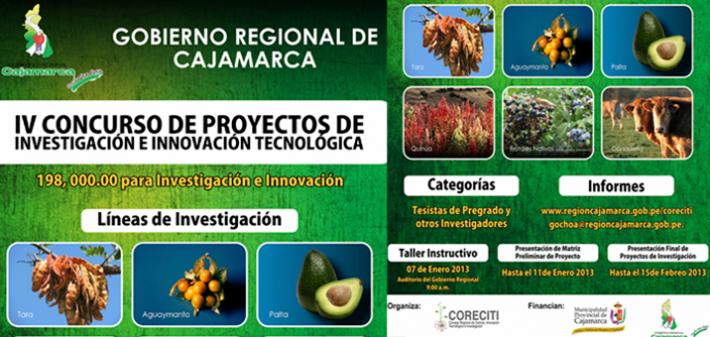 IV Concurso de Proyectos de Investigación e Innovación Tecnológica